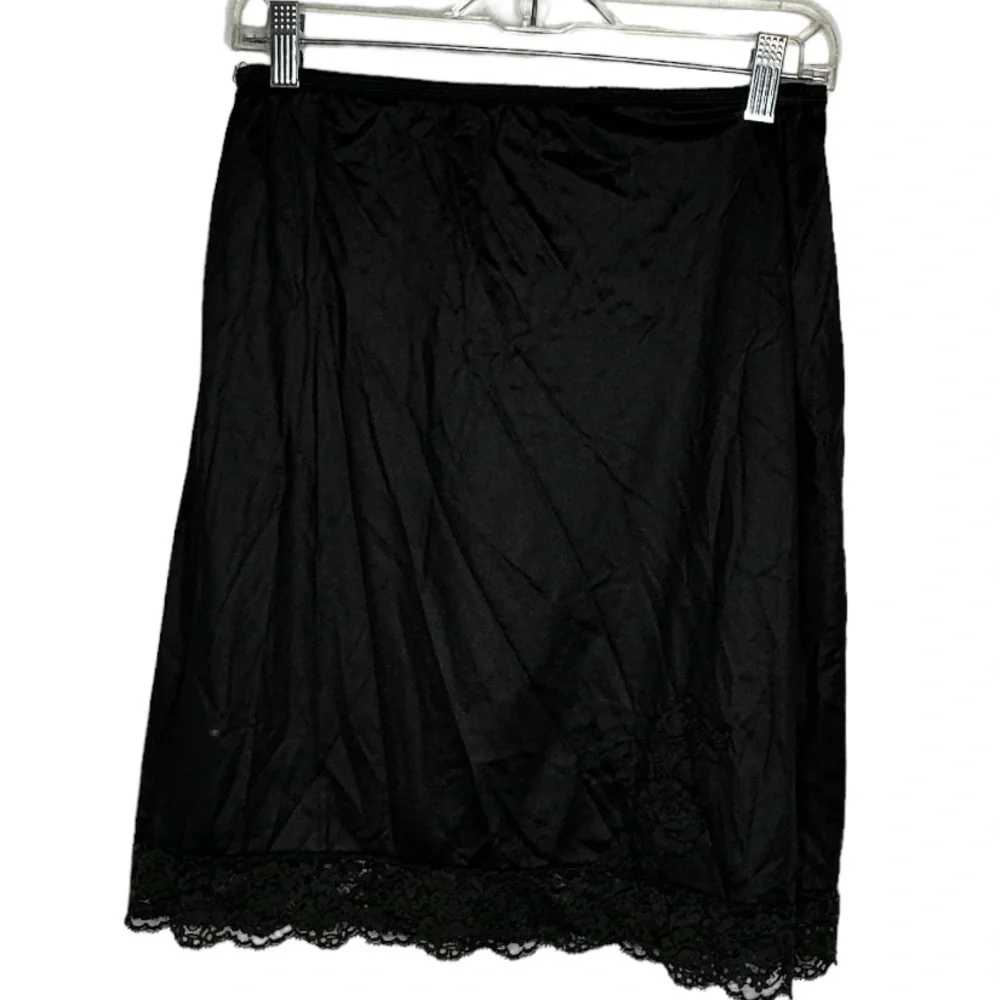 Vintage Vassarette‎ Black Nylon Slip - Picture 5 of 6
